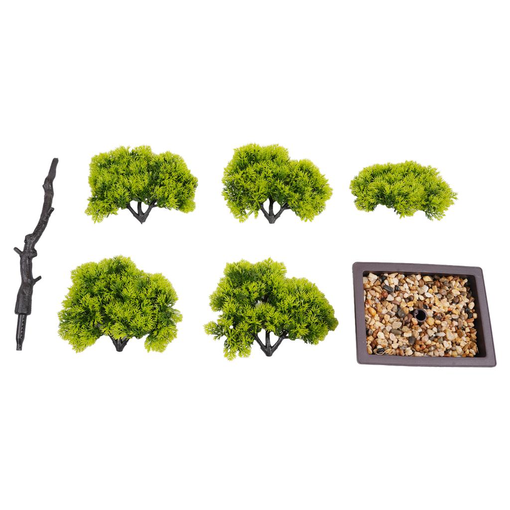 Fake Artificial Bonsai Accessories Pine Potted Home Plants Living Room Decoration Office 22cm Useful Convenient