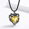 2026 Irregular Black Gold Ring Necklace Stud Earrings Jewelry Three-piece Party Jewelry