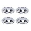4pcs Wheel Center Caps Excellent Sealing Exquisite ABS Snap On Wheel Center Hub Cap Cover 76mm Outer Diameter