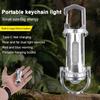 Mini Keychain Flashlights with Red&Blue Light USB Rechargeable Work Light Ultra Bright Camping Lantern for Searching Hiking