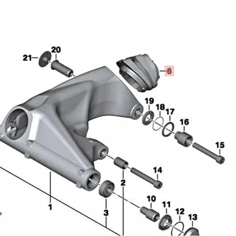 Für BMW R1200GS R 1200 R RT S ST R900RT R nineT HP2 Motorrad Schwarze Getriebewelle Gummihülle Manschette Antriebsbuchse