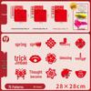 Children's 3D Chinese New Year Paper Cutting Set: Festive Red Paper Window Flowers & Tools