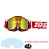 Motorcycle glasses MTB off-road goggles replacement lens single layer glasses bag