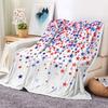 Independence Day design digital-printed polyester Bedroom velvet flannel cover blanket Fleece soft sofa cover blankets for beds