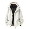 Men Women 3-in-1 Waterproof Windproof Hiking Jacket With Removable Down Liner Outdoor Trekking Camping Winter