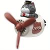 Car Air Freshener Cute Cartoon Bear Pilot Car Diffuser Rotating Propeller Automotive Air Outlet Fan Creative Car Perfume Decoration Car Accessories