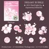 10 pcs Kawaii Stationery Colorful Bubble Themed Sticker for Scrapbooking Supplies Journal Materials Collage Decorative Stickers