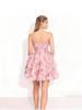 2026 Elegant French V-neck Spaghetti Strap Patchwork Rose Dress for Women