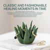 [Ceramic Cactus Ring Holder] Green Ceramic Cactus Ring Holder | Jewelry Organizer for Rings,Earrings & Accessories,Perfect for Home Office Desk Decor
