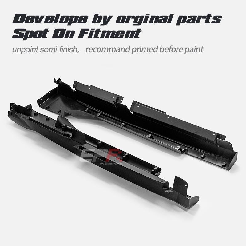 PP Plastic Side Skirt Lip for Nissan 370Z Nismo Style Body Kit
