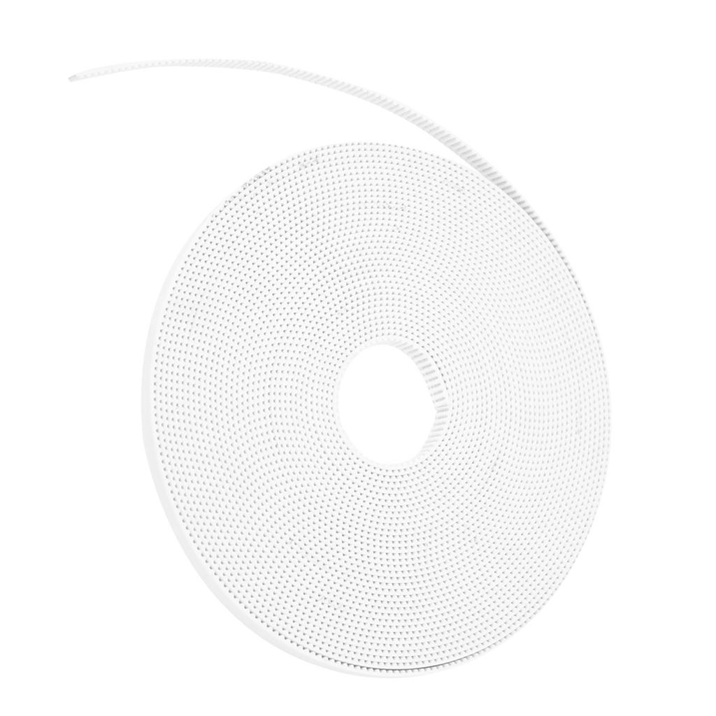 Synchronous Belt White NonSlip Timing Cogged Toothed Strip with Steel Core 2GT6mm(10 Meters )