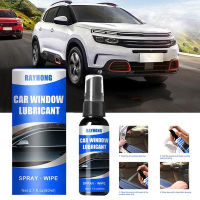 Lubrificante para janelas de carro 60ml Manutenção automática Cancelamento de ruído de porta de carro Lubrificante para janelas Tira de vedação de borracha Amolecimento de correia