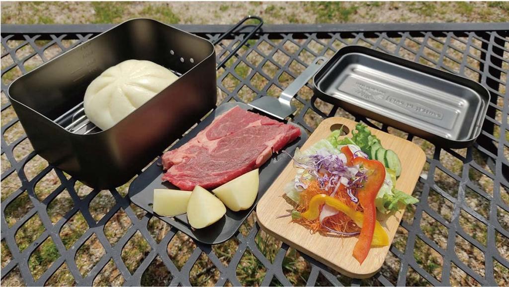 Skater Aluminum Mess Tin Set LIVE NATURE (Deep Type) 5-Piece AFTM8HS-A