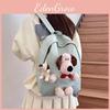 Theme Puppy Bow Plush Backpack Outdoor Leisure Large Capacity Cartoon Schoolbag