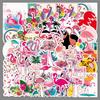 50 Flamingo Animal Graffiti Stickers for Kids - DIY Water Bottle, Skateboard, Luggage & Stationery Decor