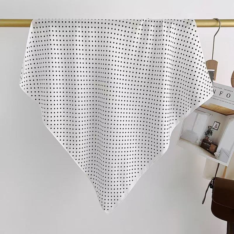 [Collection] Velvet Silk Scarves Women'S Versatile High-End Square Scarves Neck Scarves Spring And Autumn Retro