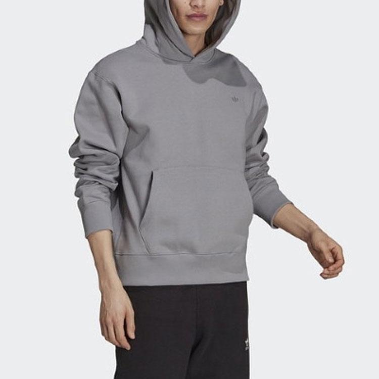 Adidas Originals Sweatshirts Men's Gray Hooded Moderate Regular H11358