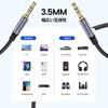 MOSWAG 1 Meter (1m) 3.5mm Aux Cable, 3.5mm Audio Cable, Headphone Cable, Male to Male Stereo Mini Plug, High-Resolution Audio Quality, Nylon Braided S