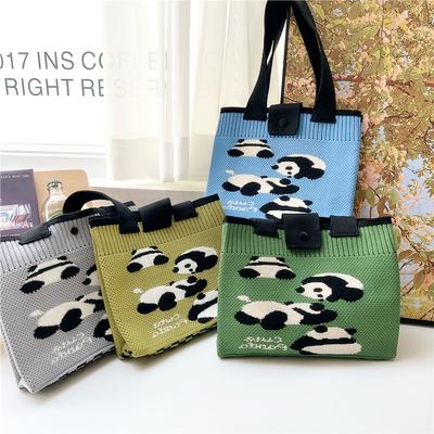 Knitted Mobile Phone Bag For Women In Spring And Autumn Cute Cartoon Versatile One Shoulder Diagonal Cross Bag Travel Coin Purse Small Handbag