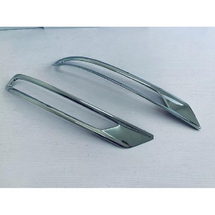 Chrome Rear Fog Light Upper Cover Trim For -2025 Mitsubishi Outlander 2pcs