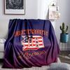 Detroit Tigers Emblem Blanket Lightweight Flannel Bedding Blanket Perfect for Travel, Camping, Living Rooms, Offices, Sofas, Fan Christmas gift