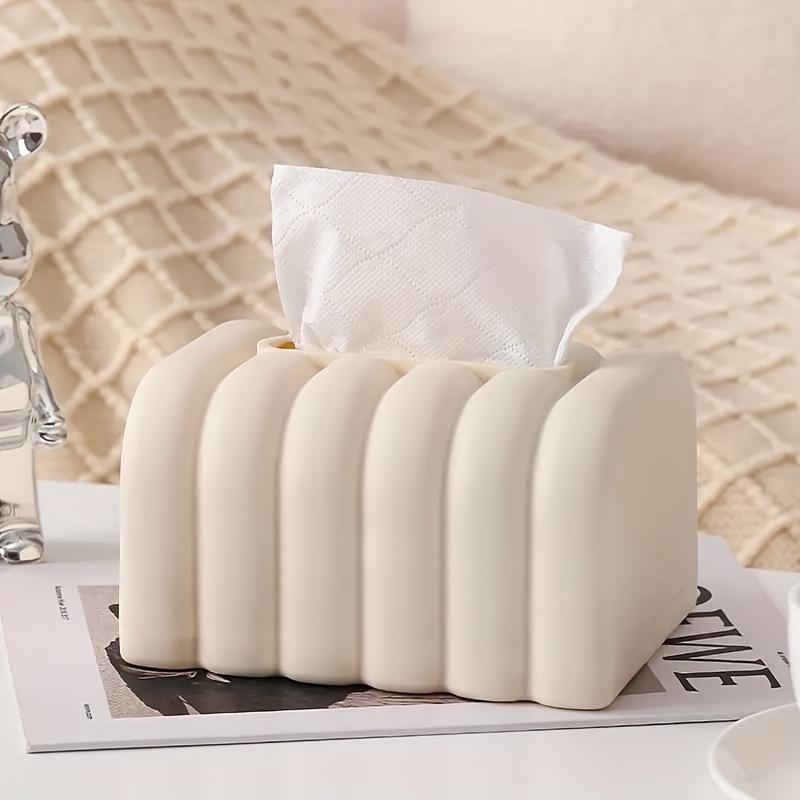 [Bread Tissue Holder] One Unique Beige Tissue Box Holder Shaped Like Bread -Made From Durable PP,Featuring An Easy-To-Use Design for Decorating Dining