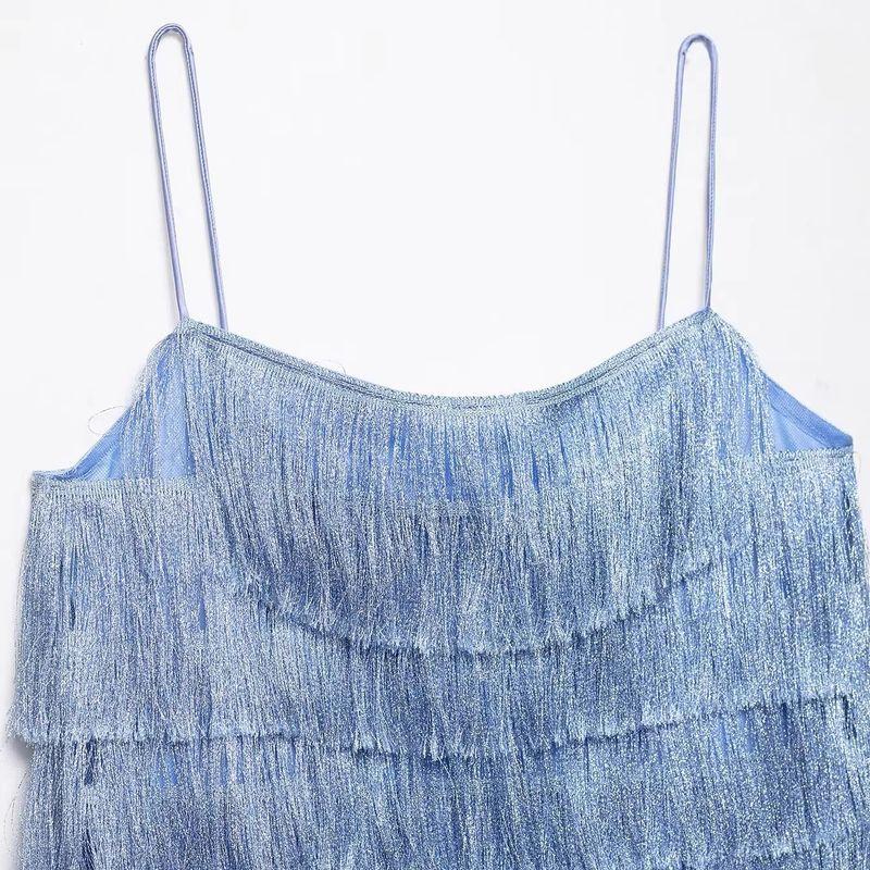Araltay New Arrival Fashion Style Women's Clothing Fashion All-Match Minimalist Tassel Short Sling Dress 8351046