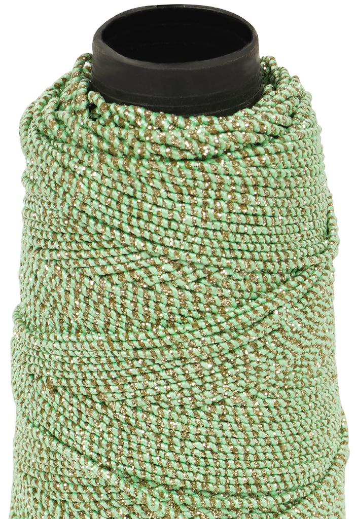 IBA Indianbeautifulart Glitter Cotton Cord 1mm Crafts Thread DIY Beading Crafts Thread String For Bracelet Necklace Jewelry Making
