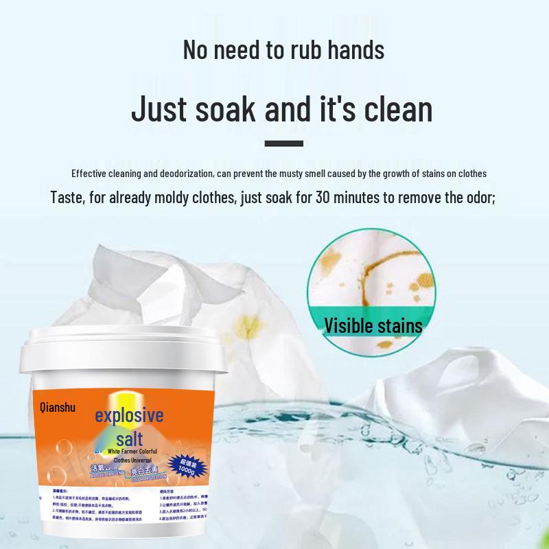 Floral Explosion All-Purpose Laundry Salt: Powerful Stain Remover, Whitening, Deodorizing & Scented for Colored Clothes.