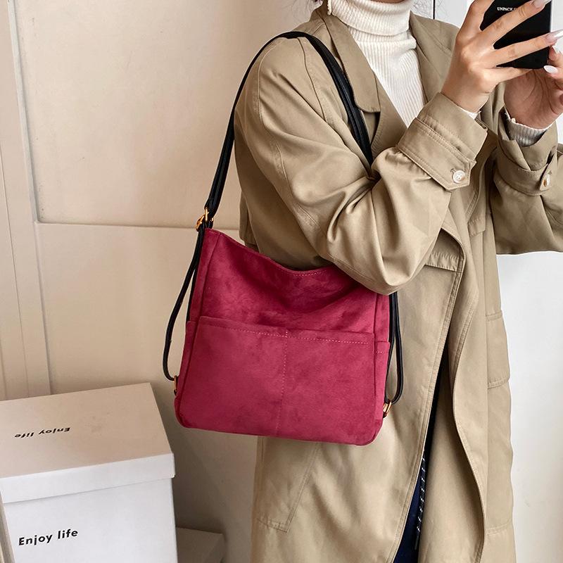 Frosted leather bag women's 2025 new fashion three-purpose women's small backpack lightweight retro casual tote bag