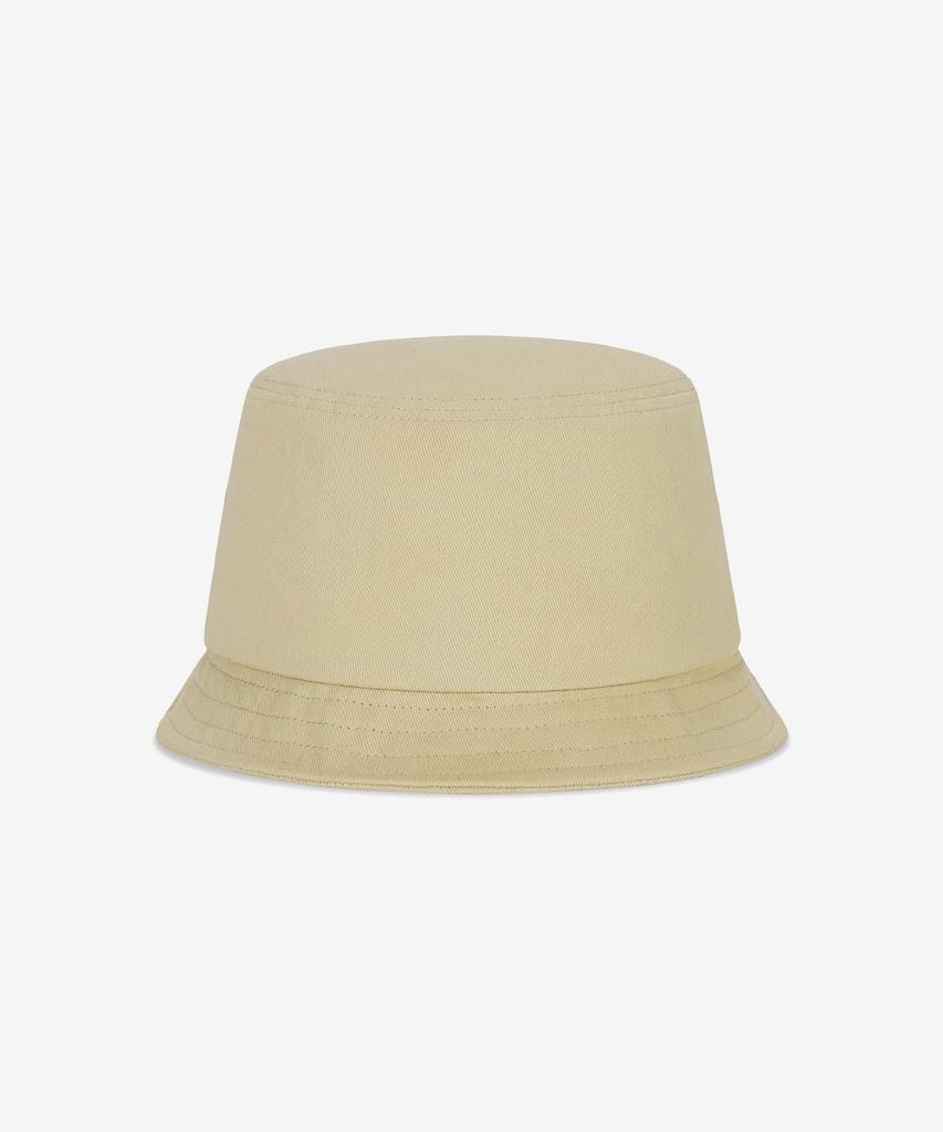 Bajal Va Curved Logo Short Visor Bucket Hat Beige
