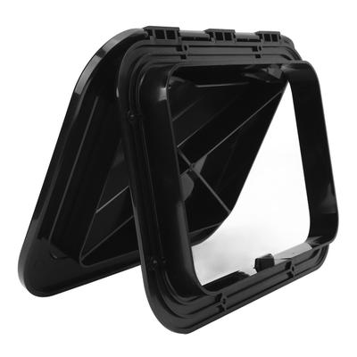 Marine Boat Deck   Black Rectangle ABS 10‑5Celsius8 X14‑3Celsius4 Inch Boat Deck   Lids for Marine Yacht RV