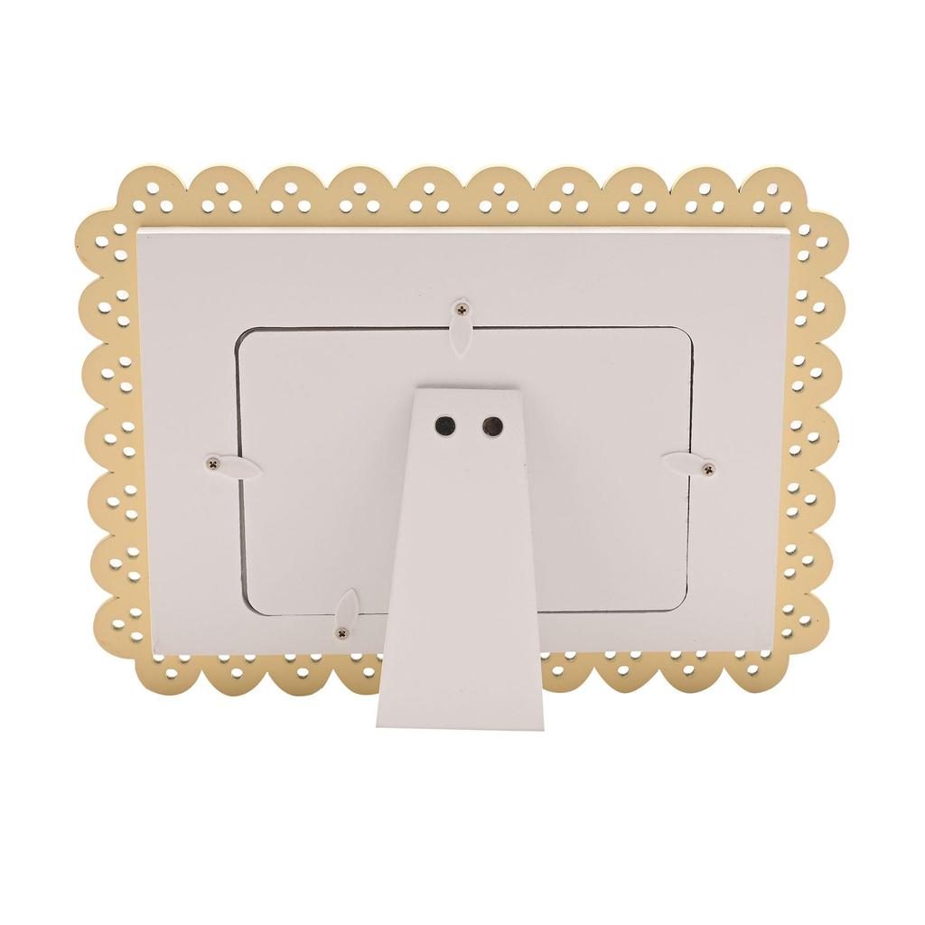 Petit Cheri Scallop Frame 6 x 4 Yellow - First Granchild