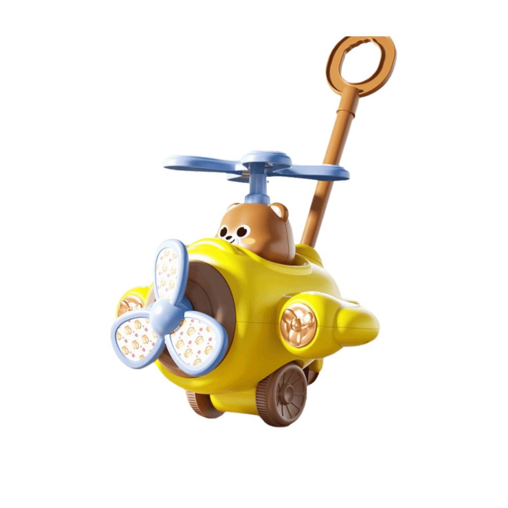 New Children s Hand Push Airplane Detachable Toddler Walking Toys Toy Toddler Stroller  Boys жёлтый