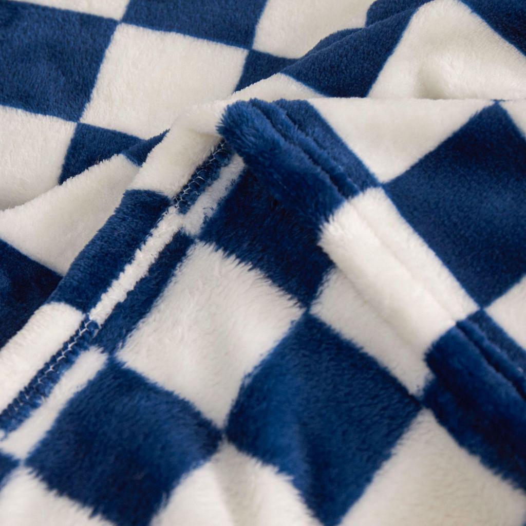 Karierte Flanell Milch Samt Nickerchen Decke - Verdickter Korallenfleece Geschenk