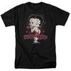 Betty Boop - Classic Kiss #2 -  Unisex Short Sleeve Children's T-shirt - Black