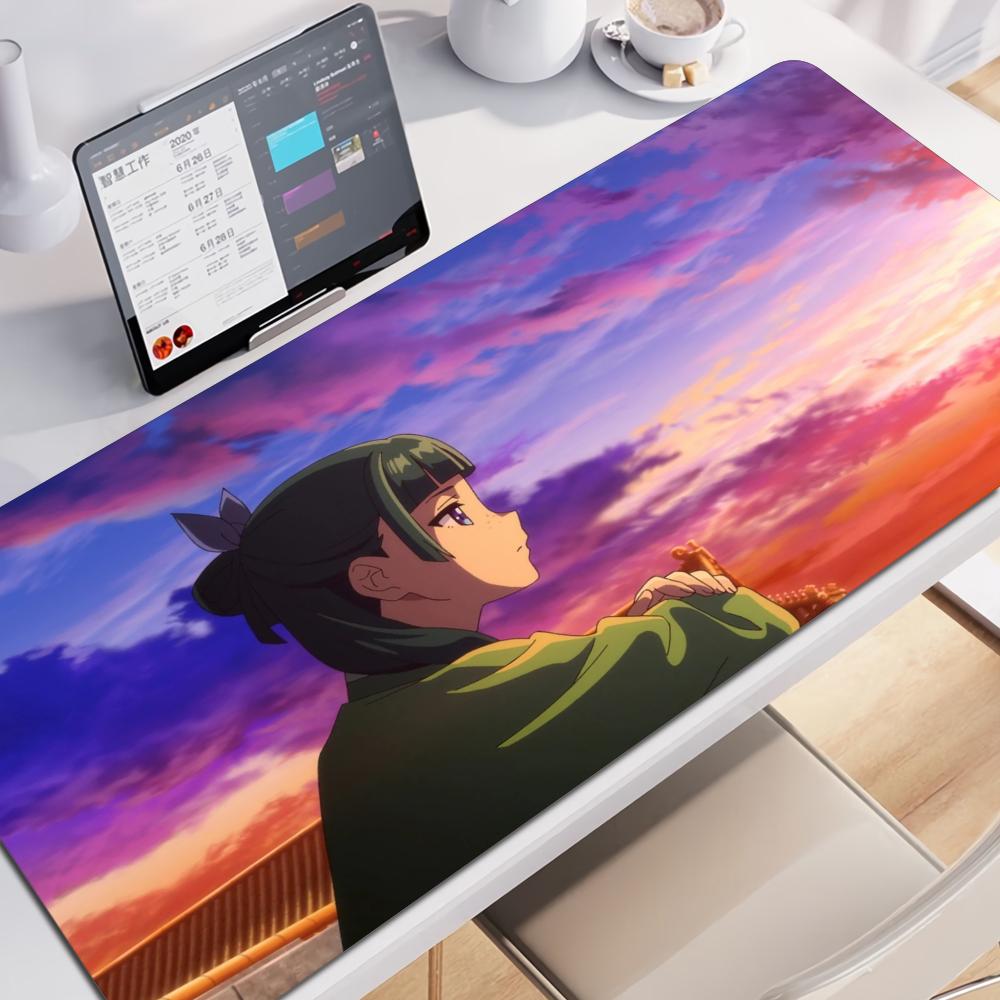 Apothecary Diaries Anime Gamer Computer HD Mauspads XXL Mauspads Natürlicher Gummi Rutschfeste Teppiche XXL Tischmatten Schreibtischzubehör