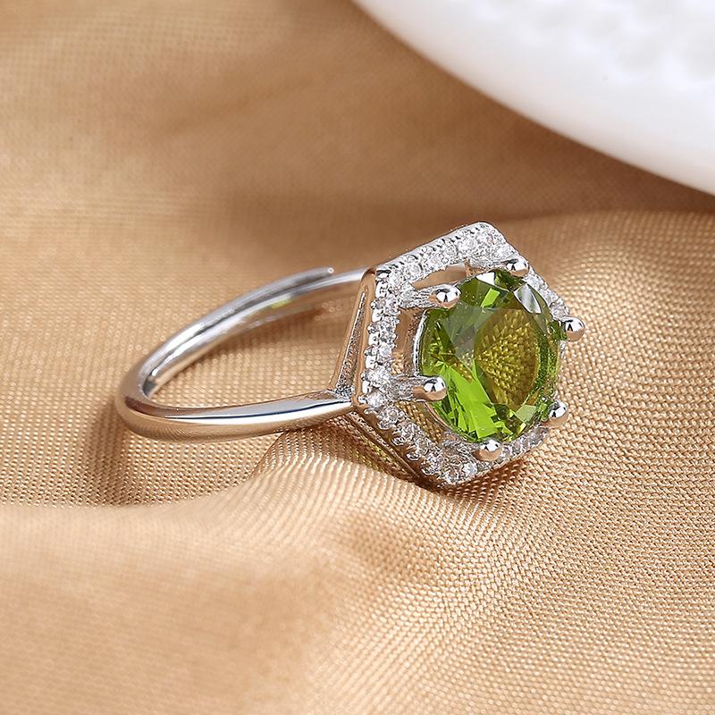 Lindon Classic Copper Alloy Zircon Ring Ladies Jewelry Wedding Promise Party Gift