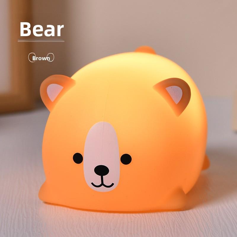 Children Students Cute Bedside Warm Colour Three-speed Adjustment Cartoon Creative Tide Play Night Light