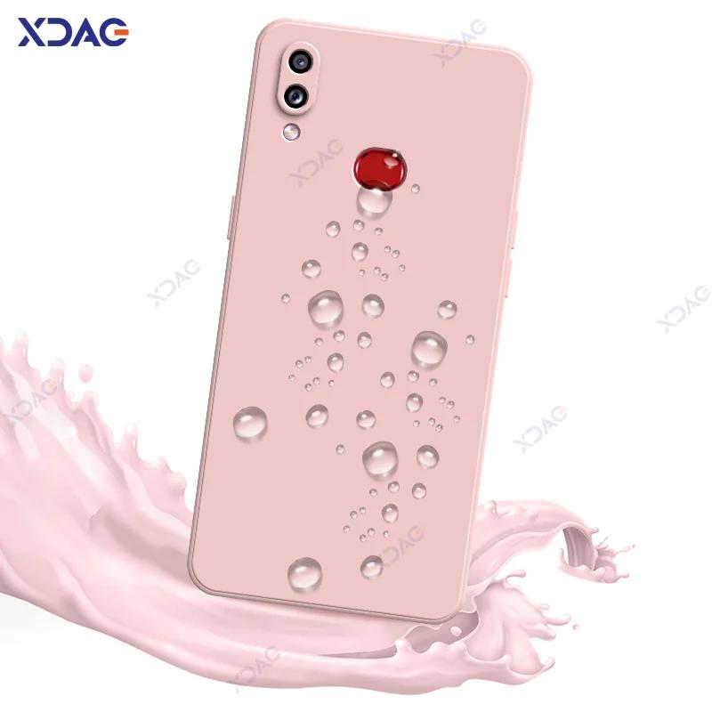 Quadratische Flüssigsilikonhülle für Samsung Galaxy A10S M10S SamsungA10S SamsungM10S Vollständig weicher Schutz Handyhülle Taschen