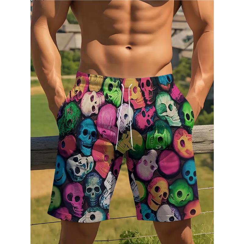 Fashion Men's Shorts 3D Animal Color Printed Animal Shorts Casual Beach Shorts