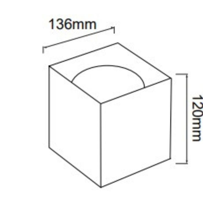 Set of 2 Square LED Ceiling Lights 10W 700lm 4200K Black
