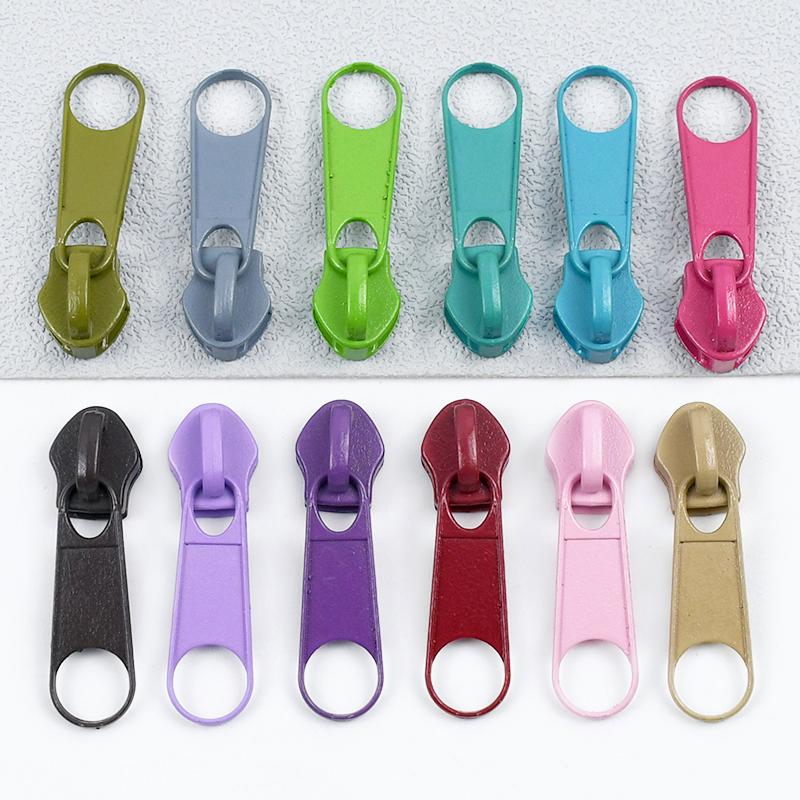 50/100/200Pcs Meetee 3# 5# Nylon Zipper Puller Bags Garment Zip Slider Backpack Pocket Zips Repair Kits DIY Sewing Accessories