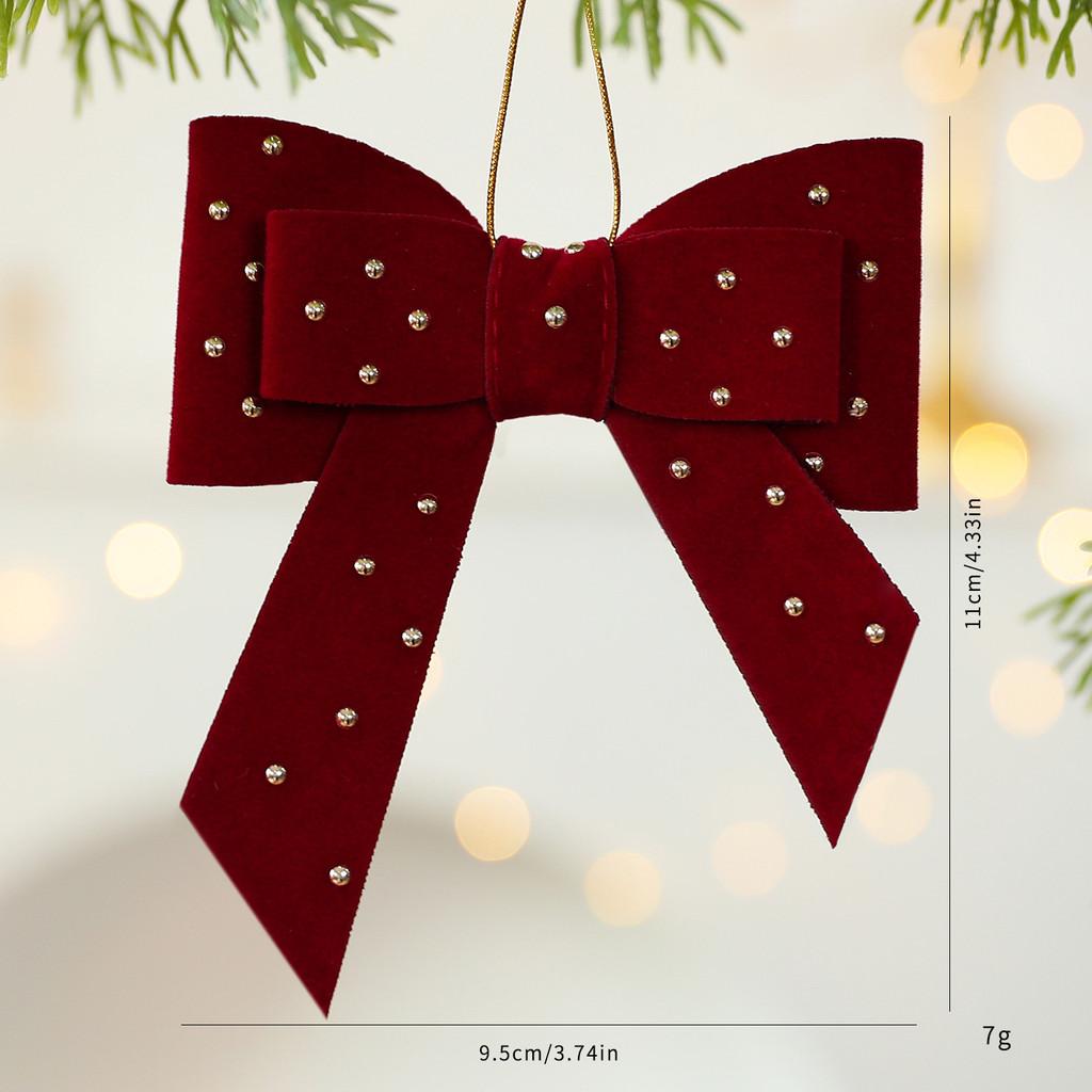 Julpaketstillbehör Med Hjärtformade Tygdekorationer För Julen