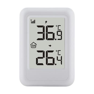 Drahtloses Thermometer mit Aufhängeloch Digitales Thermometer mit Stützrahmen Innen-Außen-Thermometer für Haus, Zimmer, Terrasse