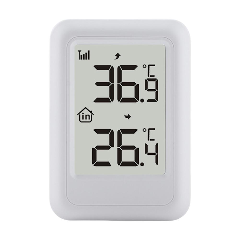Trådlös termometer med hänghål Digital termometer med stödram Inomhus Utomhus termometer för hus, rum, uteplats
