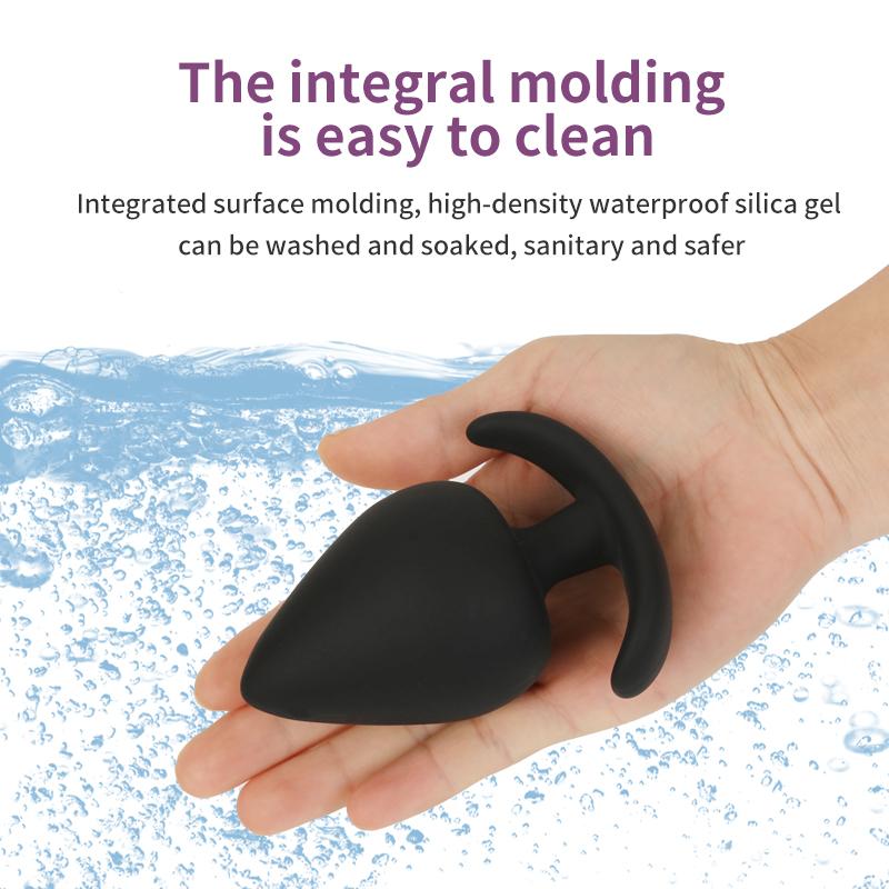 Analplug Sicheres Silikon Dildo Buttplugs G-Punkt Stimulation Unisex Tragbarer Stopper Erwachsene Sexspielzeug für Männer/Frauen