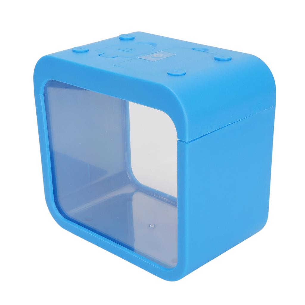 Mini Fish Tank with LED Light Detachable Aquaponic Betta Fish Tank for Office Home Desk Decoration