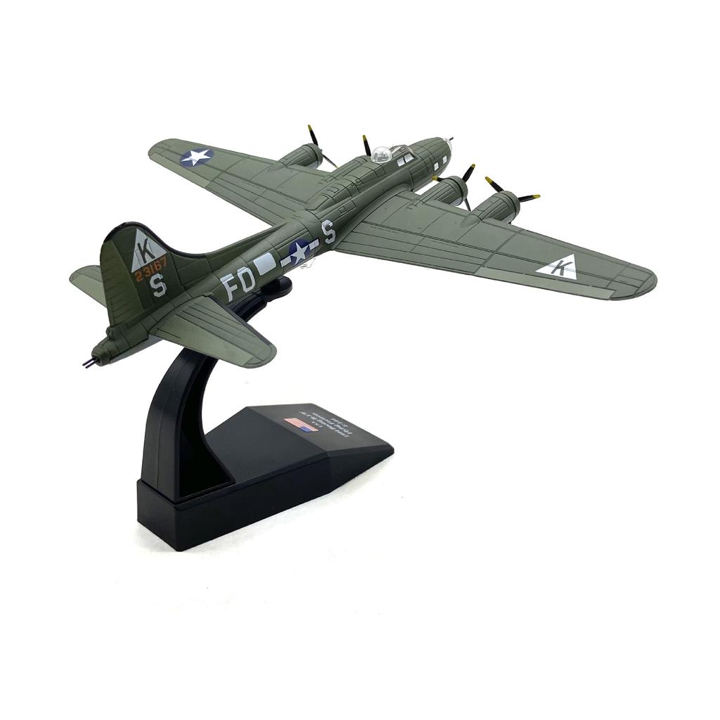 1/144 Scale US B 17 Aircraft Model Miniature Multipurpose Sturdy Aviation Collectibles Plane Souvenir Realistic