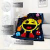 1 st PAC MAN, GAMER, RETRO Tryckt Filt Lämplig för Alla Årstider, Perfekt för Hemmet, Resan eller Camping 292